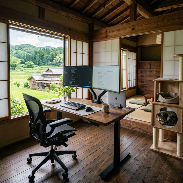 古民家のフリーランスワークスペース