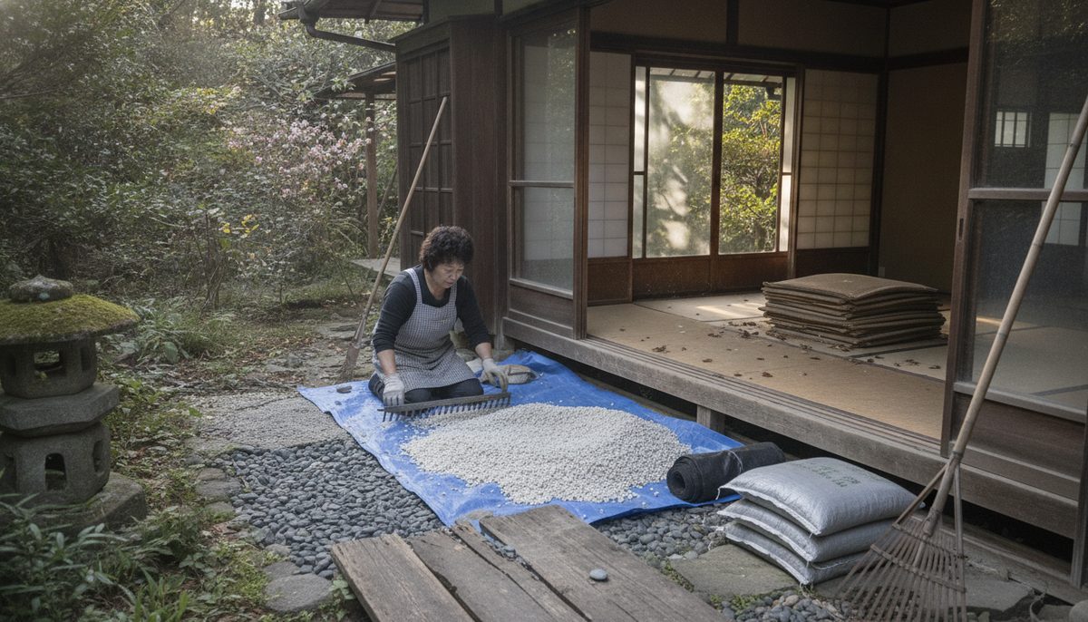 防草砂利を敷くときの注意点とQ&A|防草砂利を庭に敷いたら雑草が激減した話【古民家DIYの全記録】